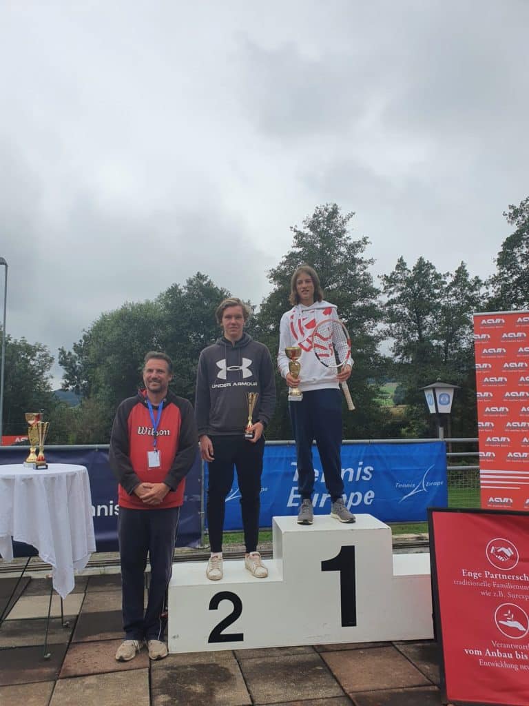 Thilo Behrmann wins at the Tennis Europe tournament in Bad Waltersdorf